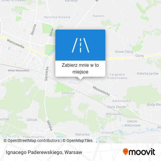 Mapa Ignacego Paderewskiego