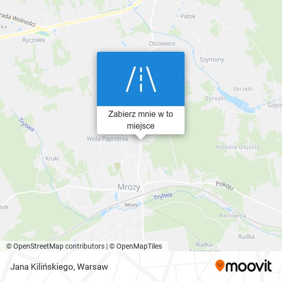 Mapa Jana Kilińskiego