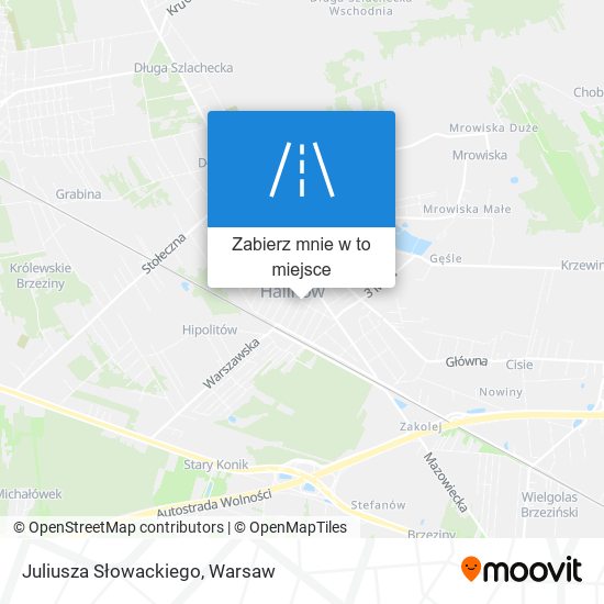 Mapa Juliusza Słowackiego