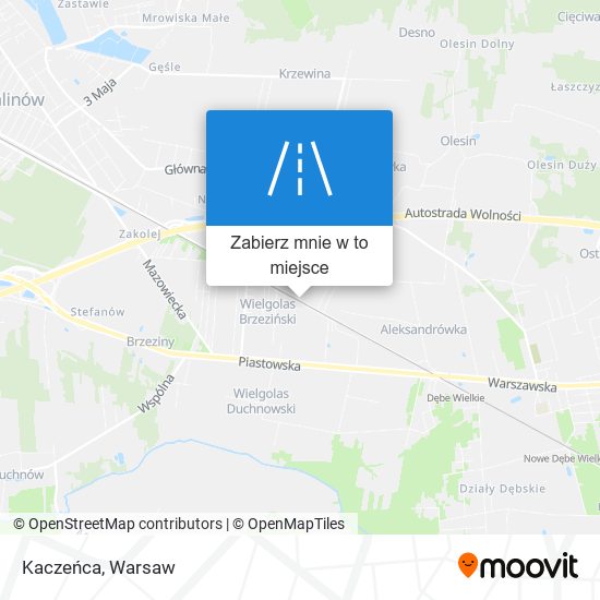 Mapa Kaczeńca