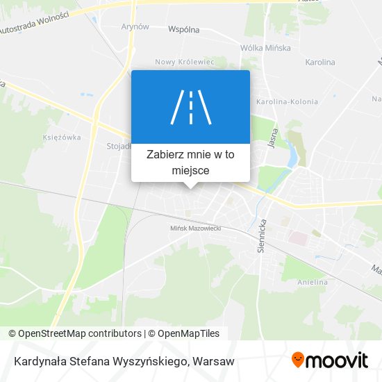 Mapa Kardynała Stefana Wyszyńskiego