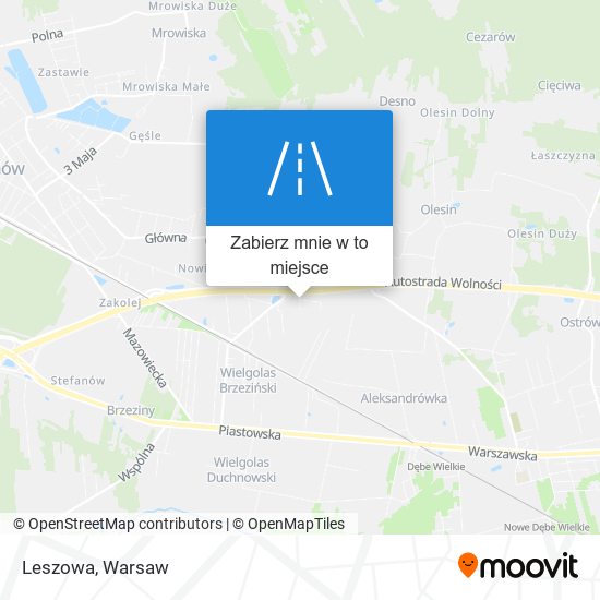 Mapa Leszowa