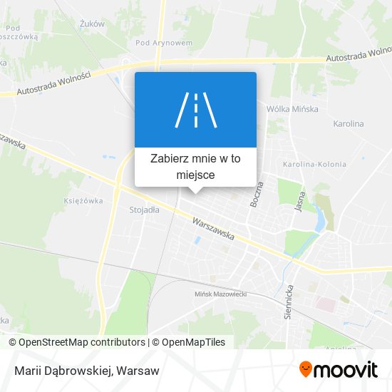 Mapa Marii Dąbrowskiej