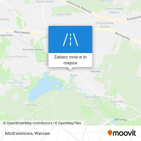 Mapa Modrzewiowa