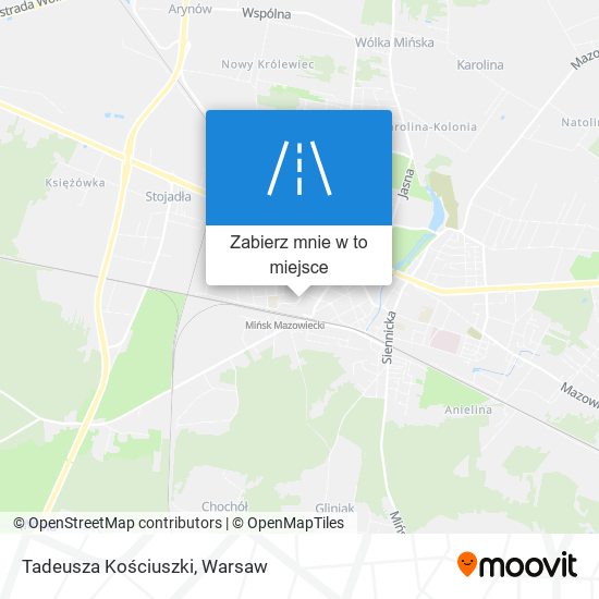 Mapa Tadeusza Kościuszki