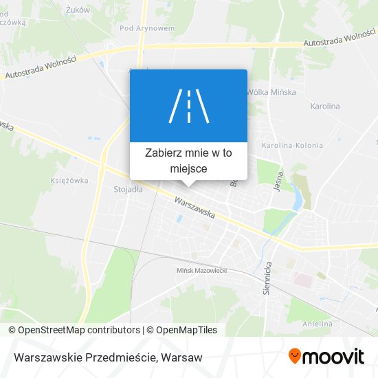 Mapa Warszawskie Przedmieście