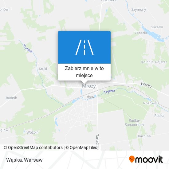 Mapa Wąska