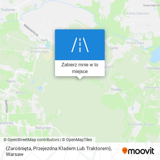 Mapa {Zarośnięta, Przejezdna Kładem Lub Traktorem}