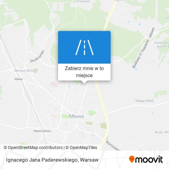 Mapa Ignacego Jana Paderewskiego