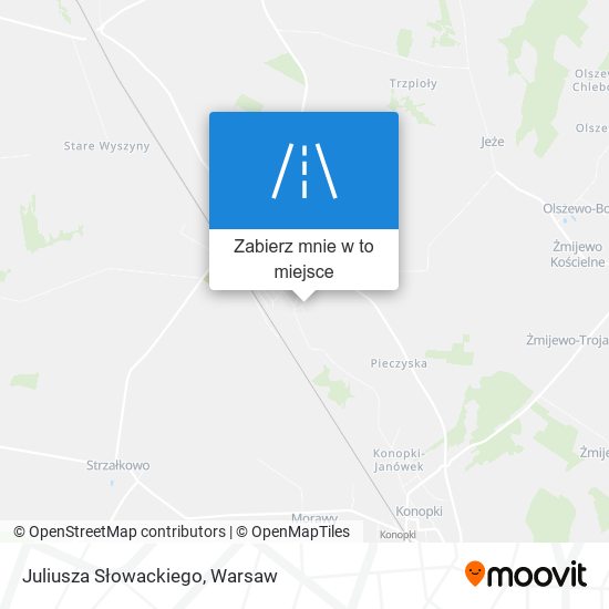 Mapa Juliusza Słowackiego