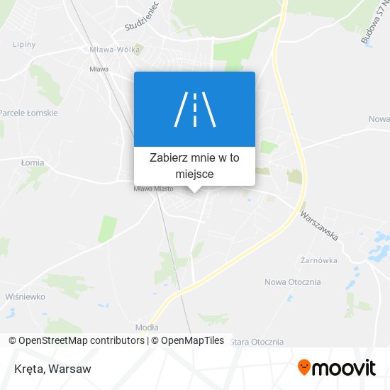 Mapa Kręta