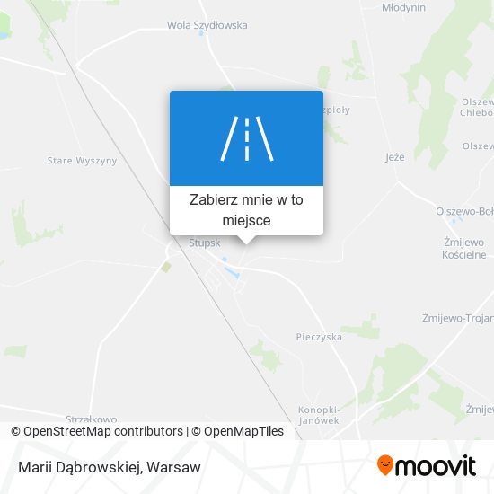 Mapa Marii Dąbrowskiej