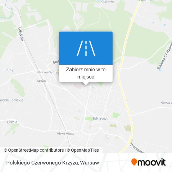 Mapa Polskiego Czerwonego Krzyża