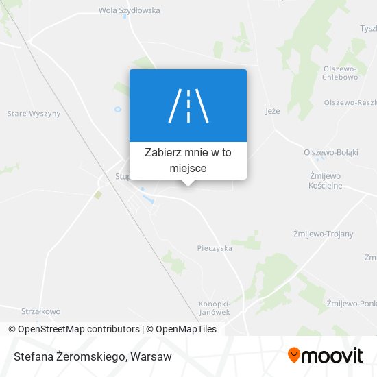 Mapa Stefana Żeromskiego