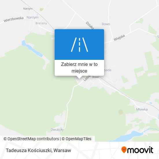 Mapa Tadeusza Kościuszki