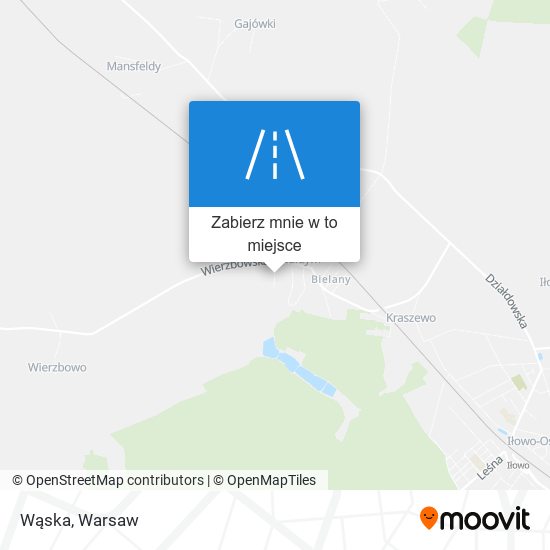 Mapa Wąska