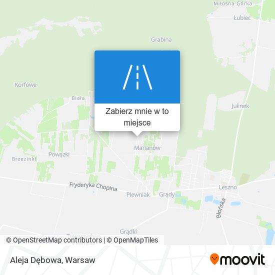 Mapa Aleja Dębowa