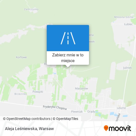 Mapa Aleja Leśniewska