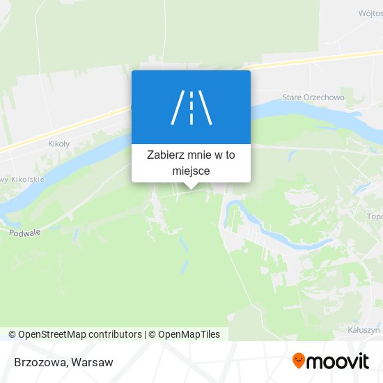 Mapa Brzozowa