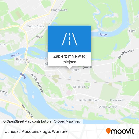 Mapa Janusza Kusocińskiego