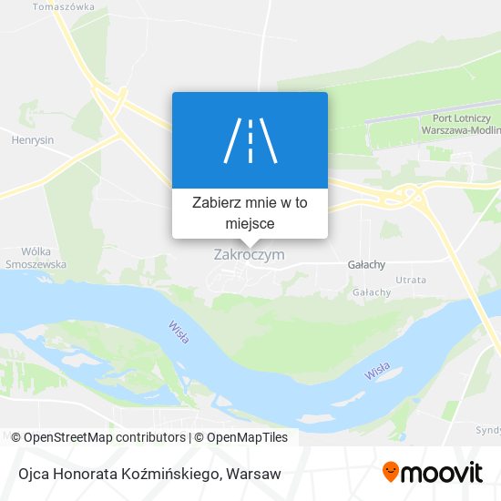 Mapa Ojca Honorata Koźmińskiego