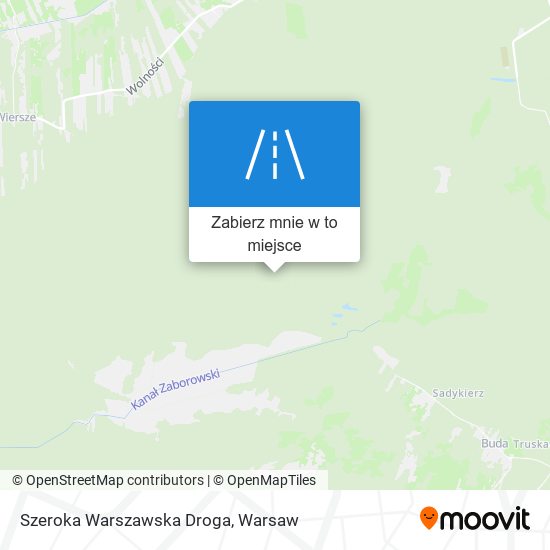 Mapa Szeroka Warszawska Droga