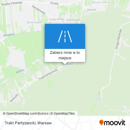 Mapa Trakt Partyzancki