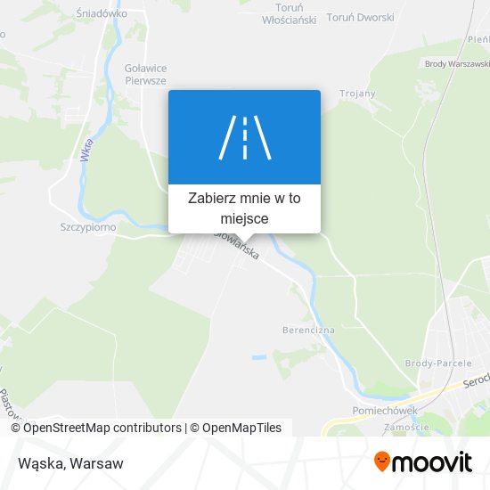 Mapa Wąska