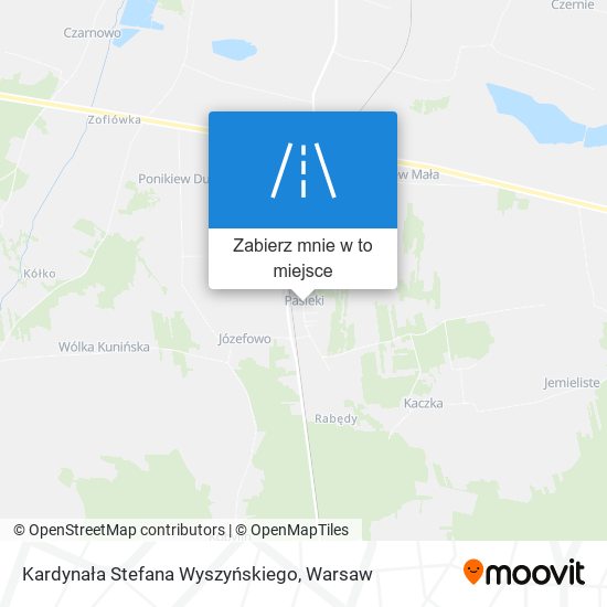 Mapa Kardynała Stefana Wyszyńskiego