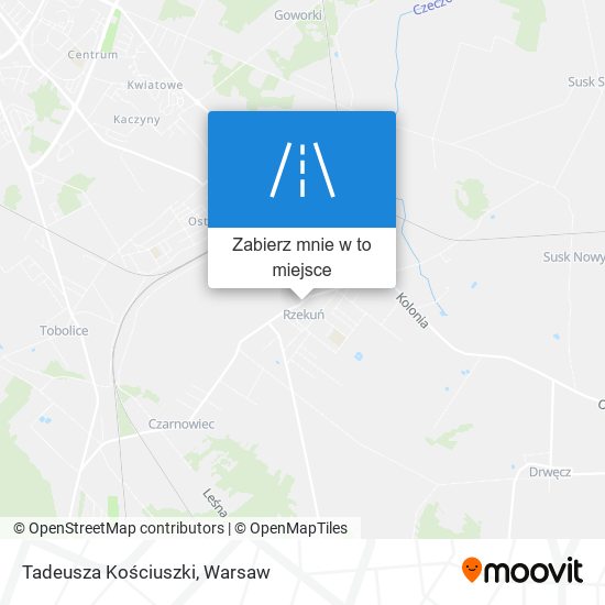 Mapa Tadeusza Kościuszki