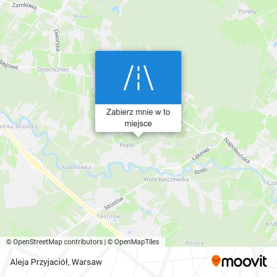 Mapa Aleja Przyjaciół