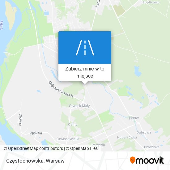 Mapa Częstochowska