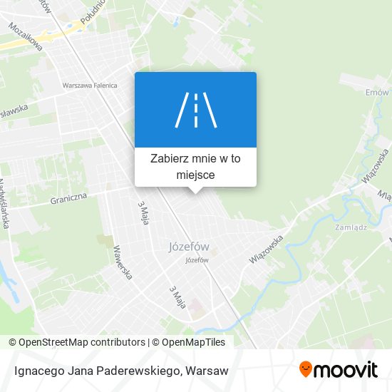 Mapa Ignacego Jana Paderewskiego