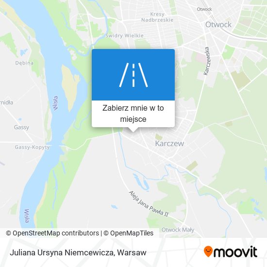 Mapa Juliana Ursyna Niemcewicza