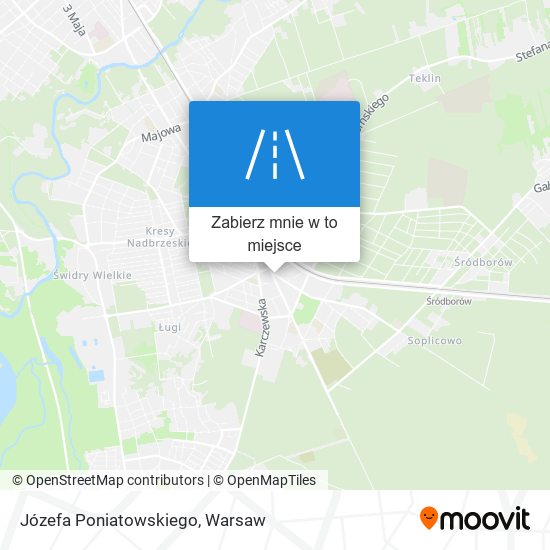 Mapa Józefa Poniatowskiego