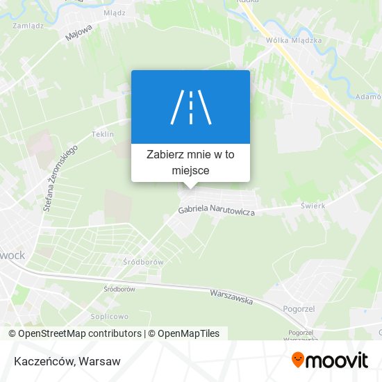 Mapa Kaczeńców