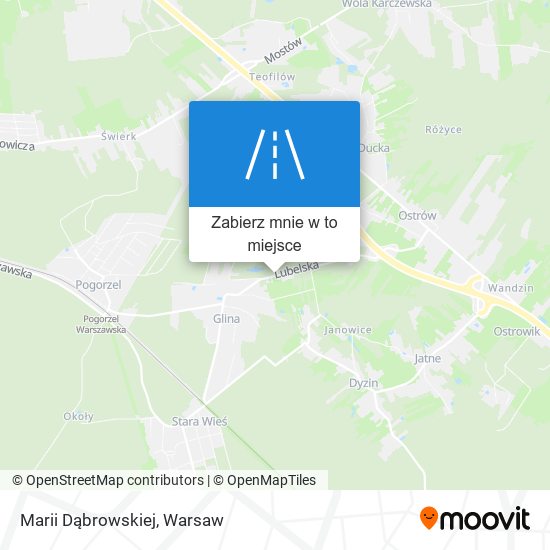 Mapa Marii Dąbrowskiej