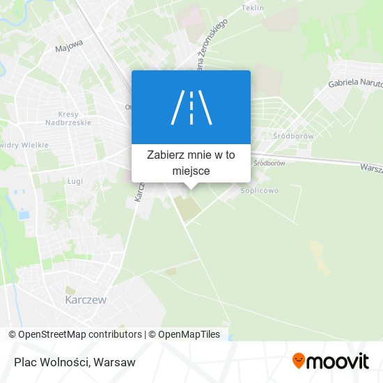 Mapa Plac Wolności