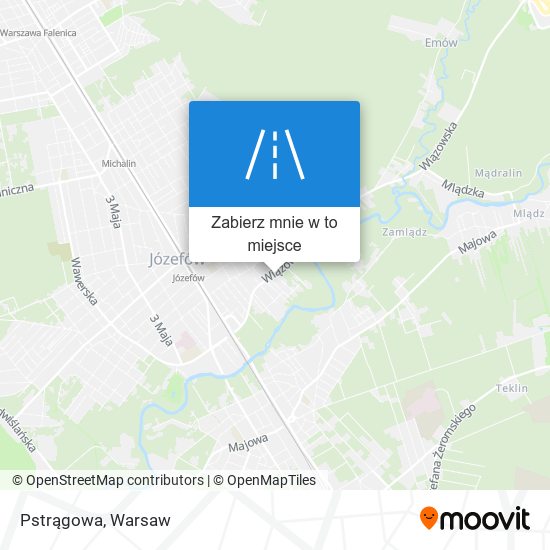 Mapa Pstrągowa