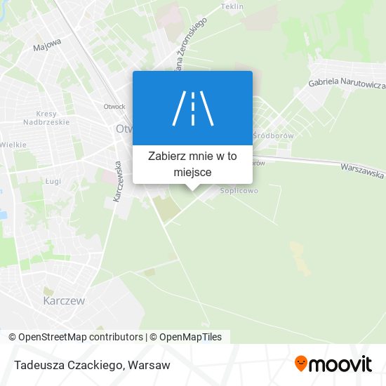 Mapa Tadeusza Czackiego