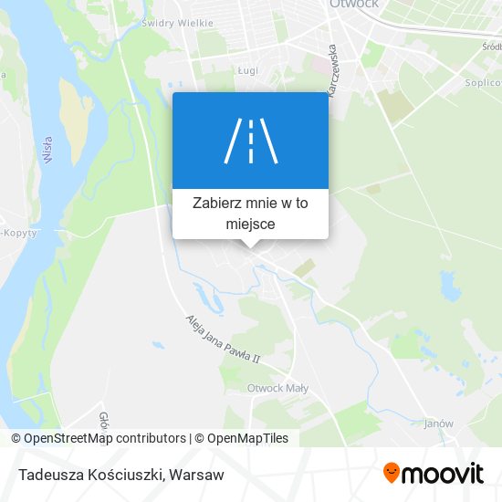 Mapa Tadeusza Kościuszki