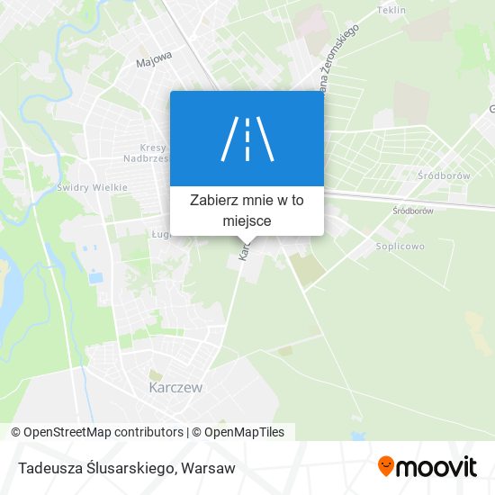 Mapa Tadeusza Ślusarskiego