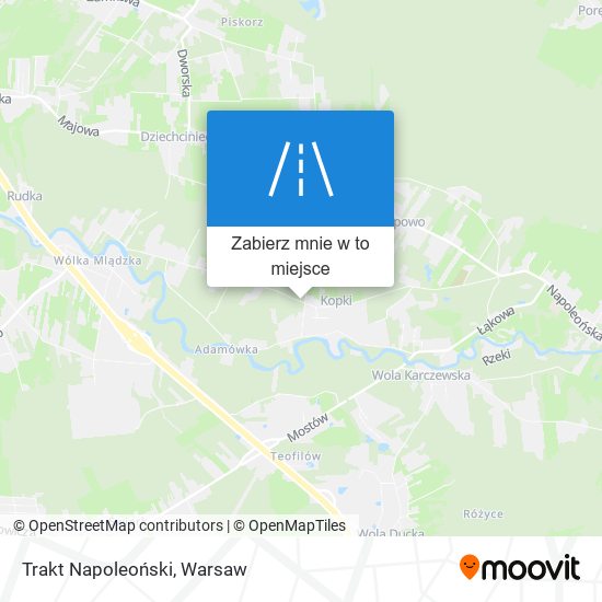 Mapa Trakt Napoleoński