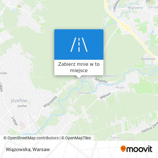 Mapa Wiązowska