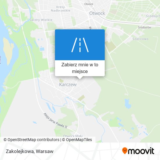 Mapa Zakolejkowa