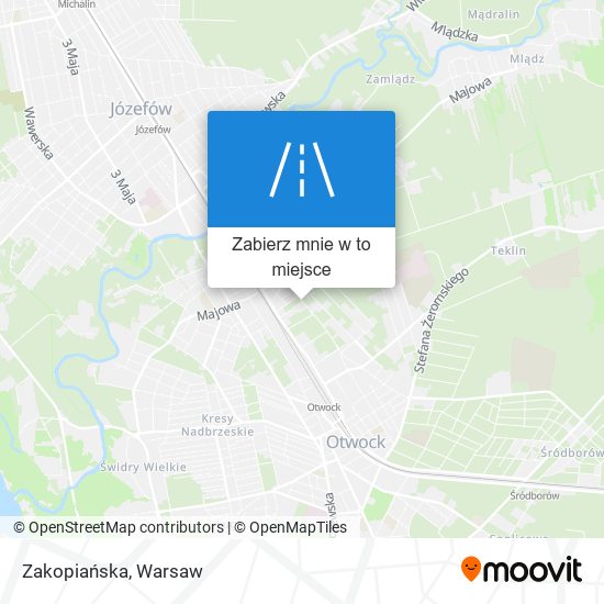 Mapa Zakopiańska