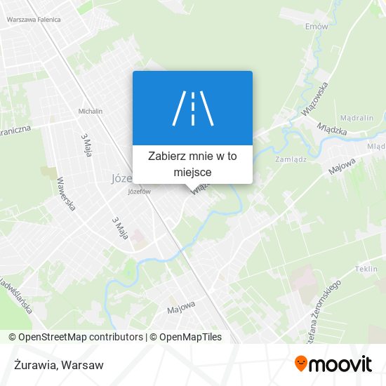 Mapa Żurawia