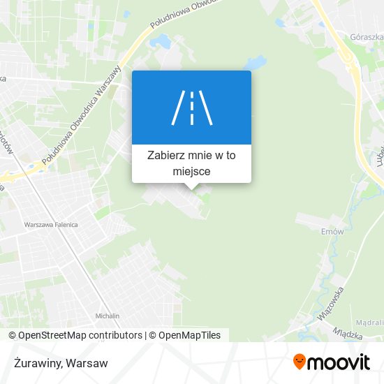 Mapa Żurawiny