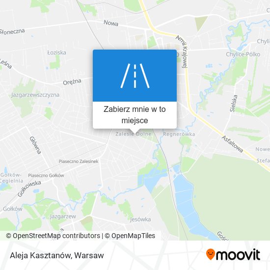 Mapa Aleja Kasztanów