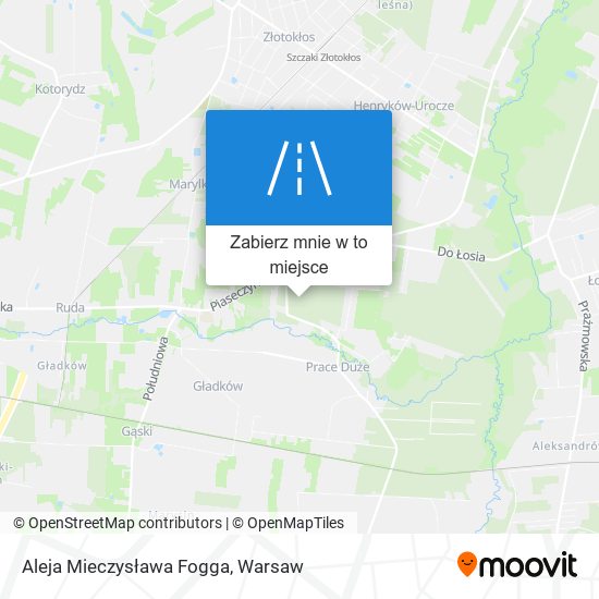 Mapa Aleja Mieczysława Fogga